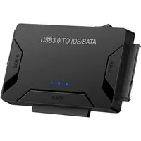 Bolwins L40C USB 3.0 Festplatten-Adapter IDE SATA Konverter 2,5″/3,5″ HDD SSD USB-Adapter USB-A 3.0, SATA, IDE 40-Pin, IDE 44-Pin zu SATA, IDE (PATA), 100 cm, Gleichzeitiger Anschluss von 3 Laufwerken