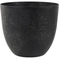Artstone Pflanzkübel Artstone Pflanztopf Bola Ø38cm schwarz Ø 38 cm