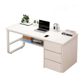 Computertisch,, Weiß, Holzwerkstoff, 100x73x50 cm, Arbeitszimmer, Schreibtische, Computertische