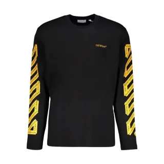 Off White - T-Shirt für Herren, Logo (Schwarz/Zitrusfrüchte)