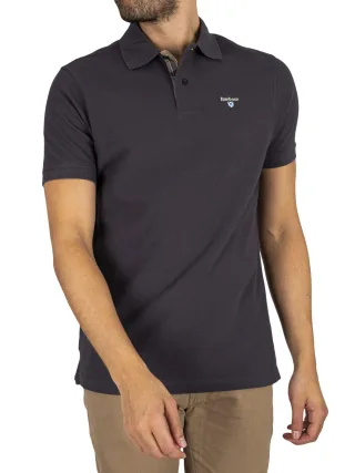 Barbour Tartan Pique Poloshirt, Blau