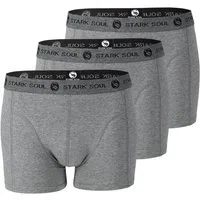 Stark Soul® Boxershorts Herren Boxershorts, 3er Pack, Retroshorts, Trunks - weiche Baumwolle 3er-Pack