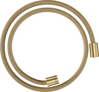 Hansgrohe Textilbrauseschlauch Axor 1250mm mit zylindrischen Muttern, brushed gold optic, 28228250 28228250