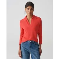 OPUS Poloshirt Shirt SINNI Batwing Fit aus strukturiertem Jersey