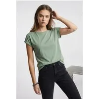 Vila Rundhalsshirt VIDREAMERS NEW PURE T-SHIRT/SU-NOOS Baumwollmischung, regular fit