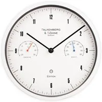 Miraval Funkwanduhr Funkwanduhr 250 mm Thermometer Hygrometer