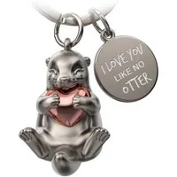 FABACH Schlüsselanhänger Otter Schlüsselanhänger "Otty" mit Gravur "I love you like no otter"