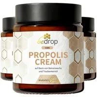 bedrop Körpercreme hochdosierte Propolis Creme mit Bienenwachs & Traubenkernöl Propolis Salbe unterstützend bei: Akne Creme, Akne, Pickel Salbe, Stark dosiert und ergiebig für die natürliche Hautpflege