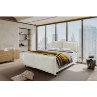 99rooms Boxspringbett Vero Plus (Schlafzimmerbett, Bett), 140/160/180/200x200 cm, in Cord POSO, mit Topper, Bettkasten