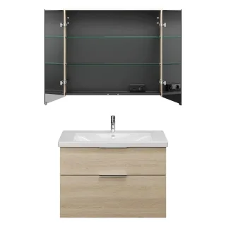 Burgbad SET Eqio Eiche Dekor Cashmere/Alpinweiss, SFAN093F3180C0001 SFAN093F3180C0001