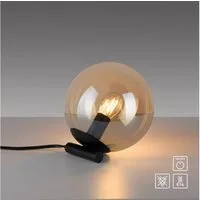 OTTO home Tischleuchte Nellin, ohne Leuchtmittel, Tischleuchte mit großer Glaskugel, amberfarben oder opal matt weiß