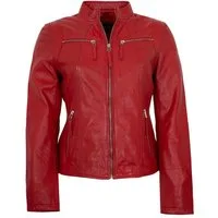 Jilani Lederjacke Alice Jilani Collection - Damen Lederjacke Lammnappa rot