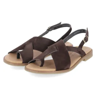 Paul Green Sandalen - Gr. 36 - Braun - Rauleder