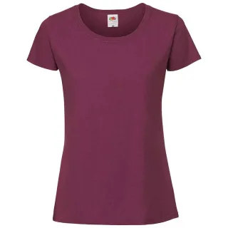 Fruit of the Loom - "Iconic" T-Shirt für Herren (Burgunderrot)