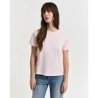 Gant T-Shirt REG TONAL SHIELD SS T-SHIRT Rundhals, Ton in Ton Stickerei