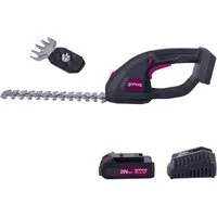 Gomag Akku-Heckenschere GO-SHS200 2,0 Ah Starterkit, (Set), Strauchschnittmesser mit 200 mm Schnittlänge