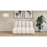 LeGer Home by Lena Gercke 2-Sitzer Priya Designersofa, moderne Steppung, auch in Bouclé, gemütlich und modern, B/T/H: 155/108/84 cm