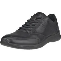 Ecco Irving Low Lace (Vollnarbenleder) schwarz Herren Sneaker