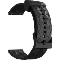 Wigento Smartwatch-Armband Für Samsung Galaxy Watch 7 44 / 40mm / FE Silikon Arm Band Schwarz
