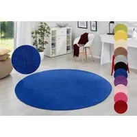 HANSE Home Teppich Fancy, rund, Höhe: 7 mm, Kurzflor, Weich, Einfarbig, Wohnzimmer, Schlafzimmer, Esszimmer