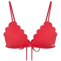 HUGO Triangel-Bikini-Top, wellenförmige Kanten, Bänder zum binden