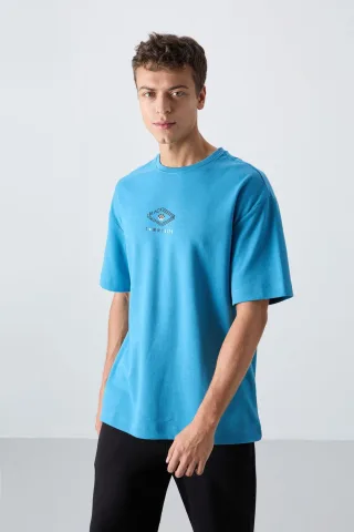 Übergrößen Baumwoll-Mix Logo T-Shirt