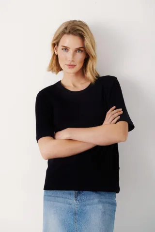 T-shirt Gerade Passform Night Sky dark blue