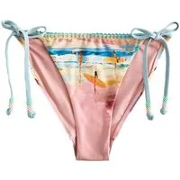 Next Bikini-Hose Bikinihose mit Print, seitlich gebunden (1-St)