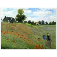 Posterlounge Wandbild Mohnfeld bei Argenteuil (Detail), Claude Monet, erhältlich als Poster, Leinwandbild, Wandsticker oder Acrylglasbild