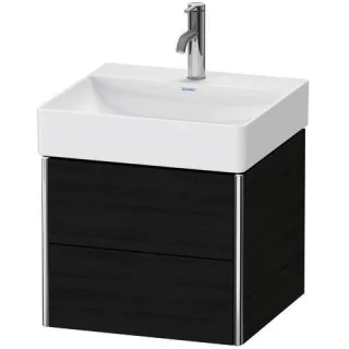 Duravit XSquare Waschtischunterbau wandhängend Eiche Schwarz Matt 484x460x397 mm - XS416001616 XS416001616