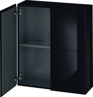 Duravit L-Cube Halbhochschrank Schwarz Hochglanz 700x243x800 mm - LC116704040 LC116704040