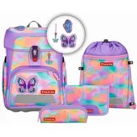 Step by Step Schulrucksack Step by Step CLOUD FLASH Schulranzen-Set "Butterfly Luna", 5-teilig