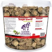 Supravit Leckerlies für Pferde & Ponys ohne Zucker - Gesunder Belohnungssnack Luzerne-Leckerli, Snack für: Pferd