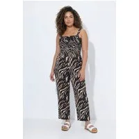 Angel of Style Culotte Jumpsuit Einteiler Allovermuster weite gerade Hose