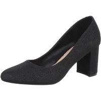 Ital-Design Damen Abendschuhe Elegant High-Heel-Pumps (87118433) Blockabsatz High Heel Pumps in Schwarz
