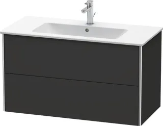 Duravit XSquare Waschtischunterbau wandhängend Graphit Supermatt 1010x478x560 mm - XS417308080 XS417308080