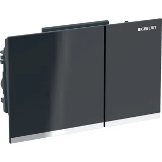 Geberit BetPl. Omega60, für 2-Mengen-Sp. Glas schwarz ET, 243118SJ1 243118SJ1