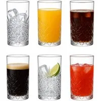 Brahmstein Gläser-Set Trinkgläser Set Wassergläser 6er Set für Cocktails Wasser, Softdrinks, 6-tlg., 6-teilig, Wassergläser-Set, 280ml