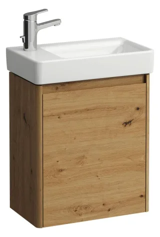 LAUFEN Waschtischunterschrank BASE 2.0 262x454x522 1 Tür m. Griffmulde f.WT H815955 wildeiche, H4112 H4112311082671