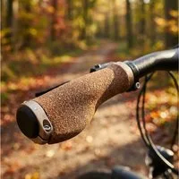 Ergotec Fahrradlenkergriff Ergotec MTB-ATB-Griffe Kyoto Kork, ergonomisch, 130mm, Ø22mm, Kork/Alu