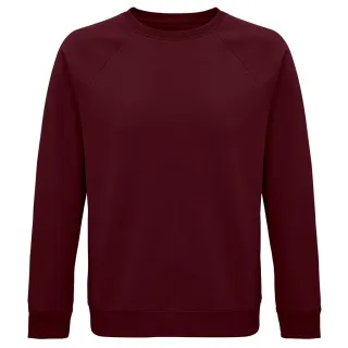 SOLS Unisex Erwachsene Space Organic Raglan Sweatshirt (Burgund)