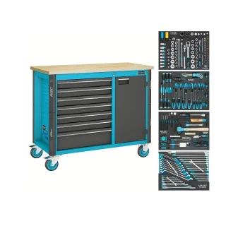 HAZET Werkbank fahrbar Assistent 179NW Sortiment - 179NW-7/210