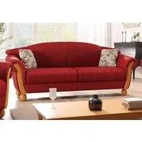 Home affaire 3-Sitzer Milano, bequemes Sofa mit geschwungenen Armlehnen, Landhaus-Stil