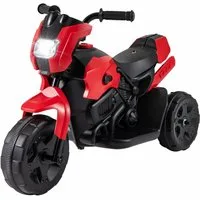 KOMFOTTEU Elektro-Kinderauto Kindermotorrad, Belastbarkeit 20 kg, mit 3 Rädern, LED-Scheinwerfer, Pedal