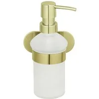 WENKO Seifenspender Turbo-Loc® Orea, 300 ml Fassungsvermögen, Halterung aus rostfreiem Edelstahl