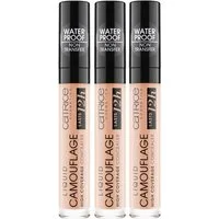 Catrice Concealer LIQUID CAMOUFLAGE HIGH COVERAGE CONCEALER, 3er Pack, mit optimaler Deckkraft