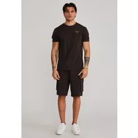Siksilk Sweatanzug SikSilk Herren Braun T-Shirt and Shorts Set