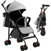 JEOBEST Kinder-Buggy Baby Kinderwagen, Klappbar Reisebuggy, Liegefunktion, Ultra Leicht - nur 5 kg, kompakter Buggy