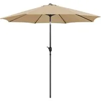 Yaheetech Sonnenschirm ∅ 222,5/261/294/326,5 cm, Gartenschirm mit Kurbel, Neigbar, UV Schutz 50+