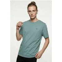 Jack & Jones Rundhalsshirt JJEPAULOS TEE SS CREW NECK NOOS Baumwollmischung, regular fit